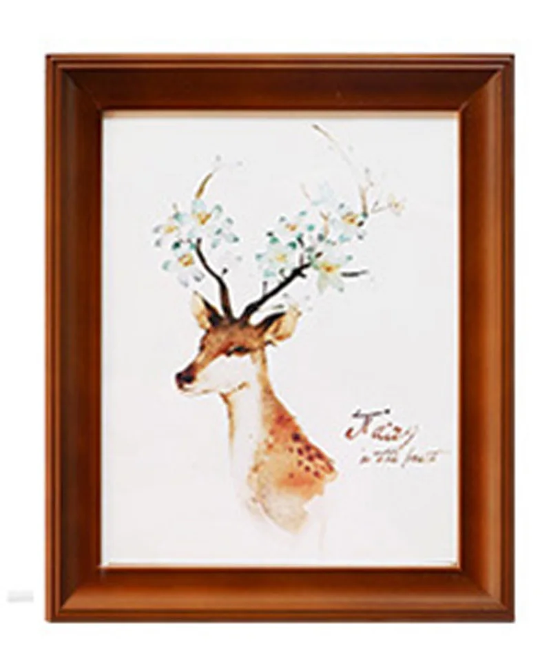 Europe photo frame set Rectangle picture frames wall photo frame home sweet home wood decor - Цвет: coffee color