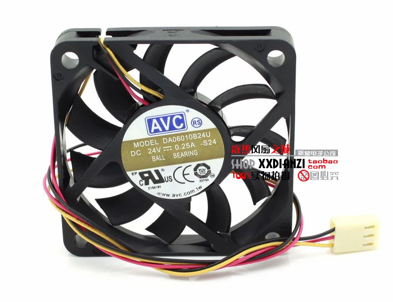 

New DA06010B24U 6010 24V 6CM dual ball speed transducer cooling fan