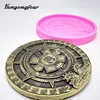 Maya Coin Silicone Mould Fondant Cake Mould Resin Gypsum Chocolate Candle Candy Mould Free Shipping ► Photo 1/6