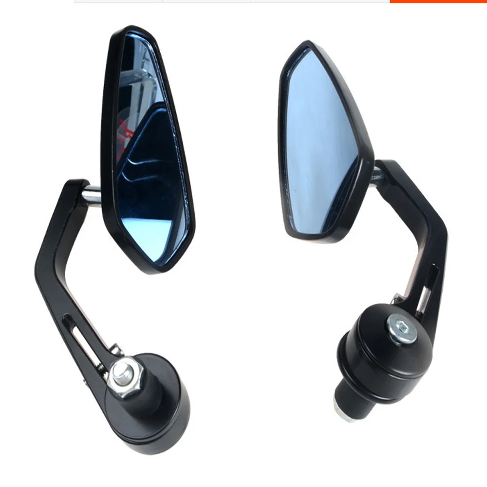 7/8 22mm Universal CNC Motorcycle Bar End Black Rearview Side Mirrors for Ducati Triumph Speed Triple Motocross Accessories
