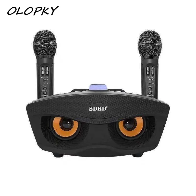 

SD306 Outdoor Family KTV Stereo Mic Big Sound 20W Speaker Set Dual Bluetooth Speaker With 2 Wireless Microphones