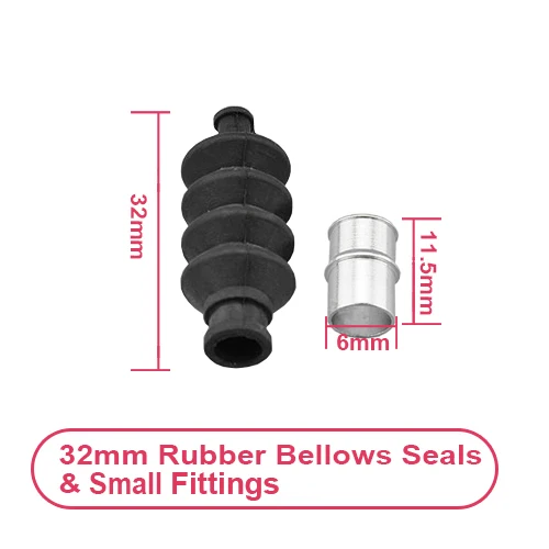 L39mm for RC Boat 4 Sets uxcell Waterproof Push Rod Rubber Seals with Aluminum Mount