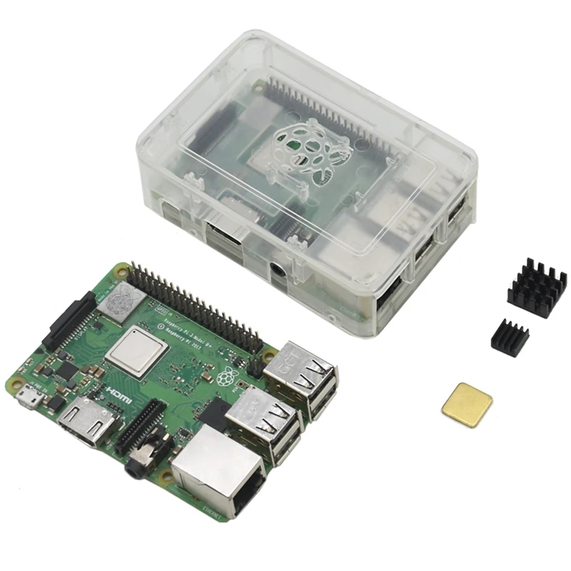 Для Raspberry Pi 3 Model B+(B Plus) четырехъядерный процессор 1,4 ГГц 64 бит процессор Wifi и Bluetooth материнская плата, с V4 чехол