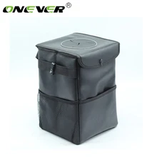 ONEVER автомобильный мусорный контейнер Оксфорд с крышкой и боковыми карманами герметичный водонепроницаемый автомобильный мешок для мусора для автомобиль внедорожник Грузовик