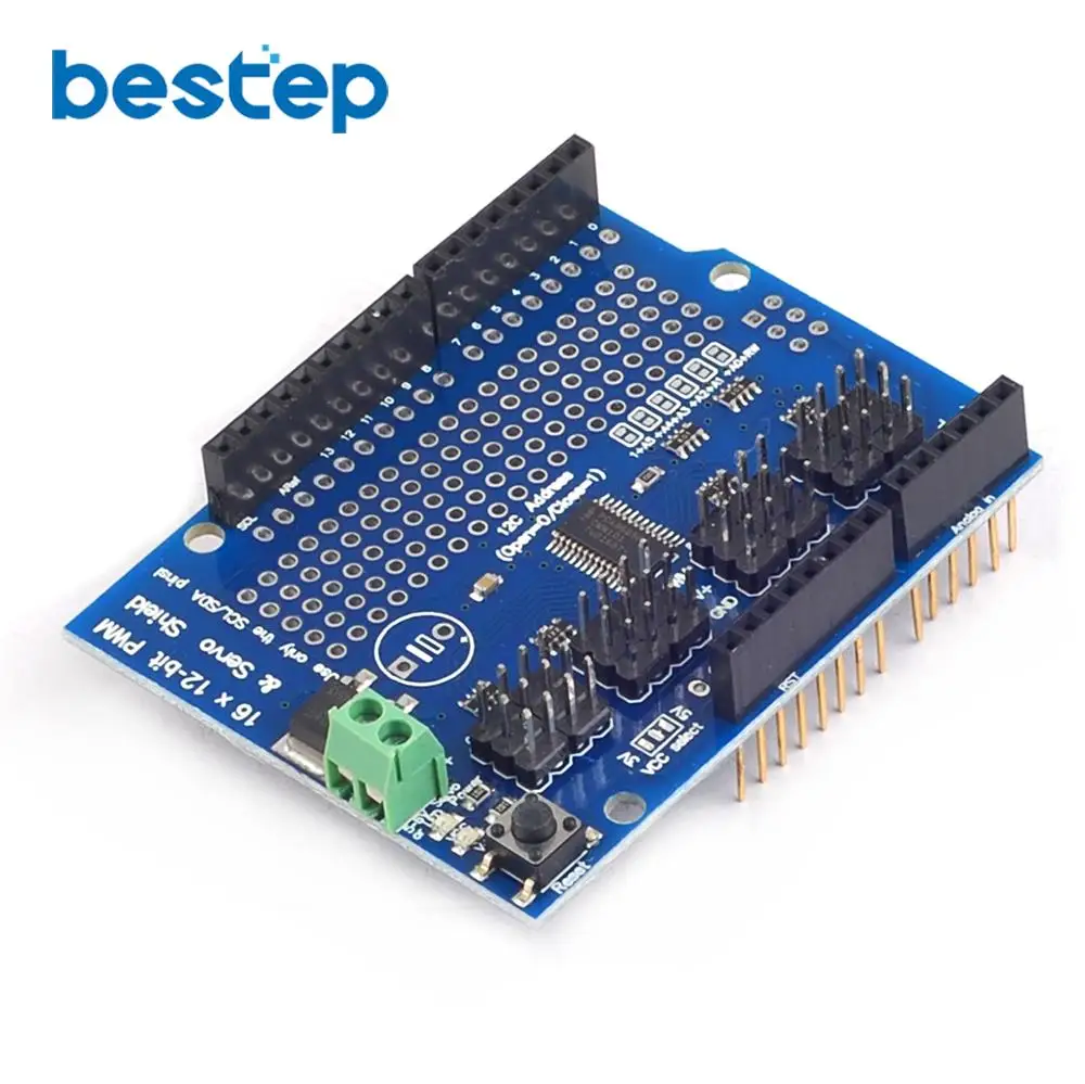 Servo shield 16 канальный 12 битный PWM/Servo Driver I2C интерфейс PCA9685 для arduino или Raspberry module|pwm