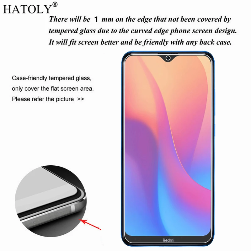 2 шт стекло на Redmi 8 закаленное стекло для Xiaomi Redmi 8 Защита экрана телефона HD ультра-Тонкое защитное стекло для Xiaomi Redmi 8