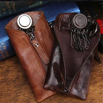 

Fashion Keychain Key Ring Bag Keys Case Leather Male Key Man Holder Organizer Housekeeper Pouch Car Keys Wallets
