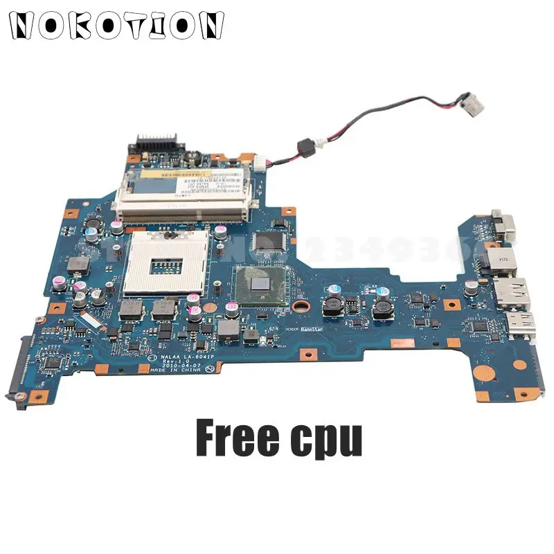 NOKOTION K000103760 NALAA LA-6041P материнская плата для Toshiba Satellite L670 L675 ноутбука DDR3 HM55