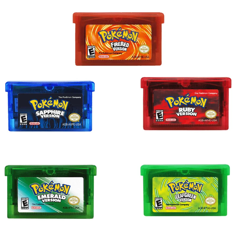 Видеоигра Pokemon изумрудная серия NDSL GB GBC GBM GBA SP Классическая коллекция цветная