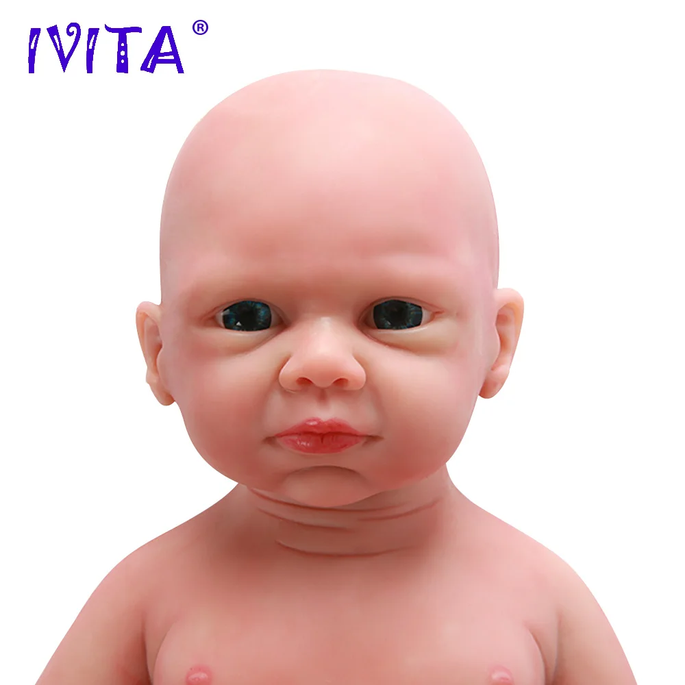 IVITA WG1524, 50 см(20 дюймов), 3,89 кг, силиконовые милые куклы-Реборн, игрушки для девочек, Глаза открываются в живую, Boneca с одеждой