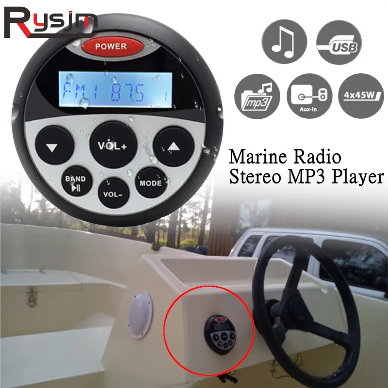 Горячая Распродажа Водонепроницаемый морской стерео Bluetooth радиоприемник для