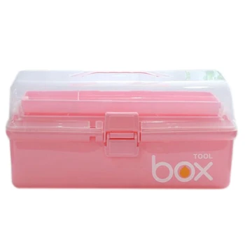 

First Aid Kit Organizer Box Plastic Storage Box Large Multi-Layer Medicine Box Nordic Emergency Home Tool Box