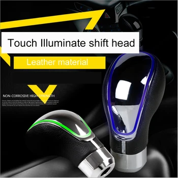 

Car Auto Gear Shift Knob RGB Color Change LED Light Touch Activated Sensor USB Charge for car Manual Automatic Transmission