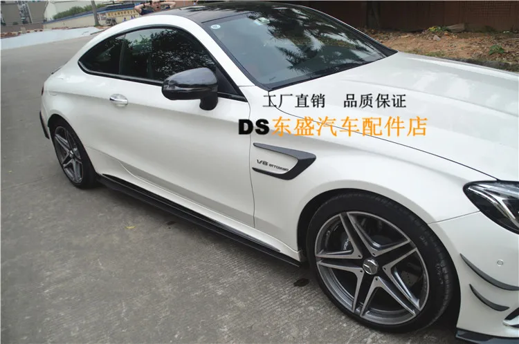 Подходит для Mercedes Benz W205 C63 отделка крыла из углеродного волокна отделка заднего бампера