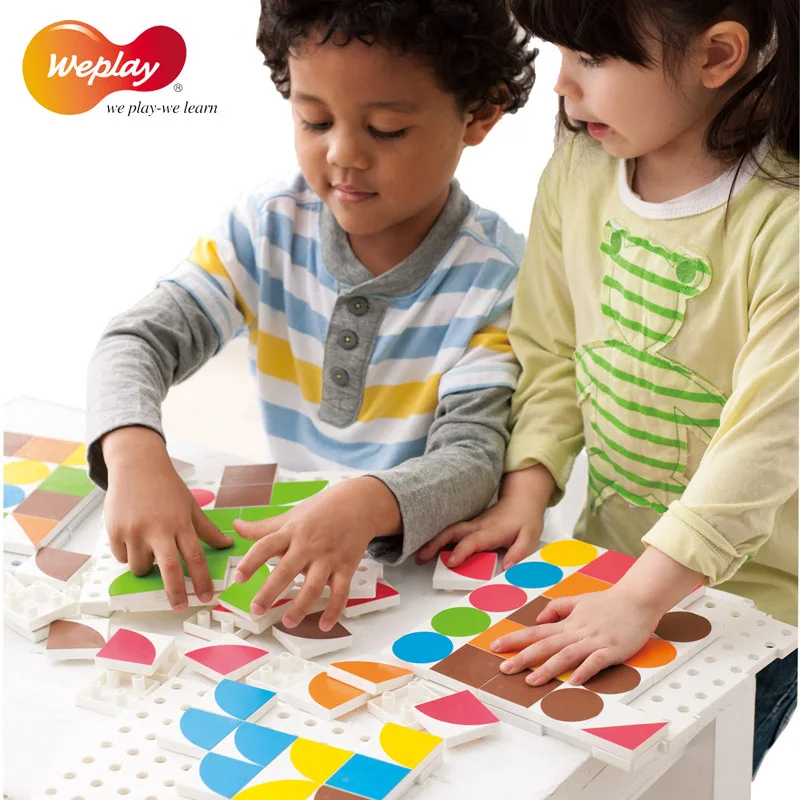 

Taiwan Origional Product Weplay Children Puzzle Magic Jigsaw Puzzle Educational DIY Space Shape Toys Magic Jigsaw Puzzle