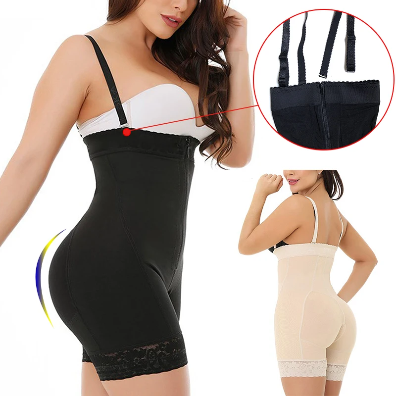 Prezzo A Vita alta Boxer elasticizzati Tracolla Staccabile Full Body Shaper Butt Lifter Tummy Controllo Shapewear Tuta Culotte Coscia Più Sottile