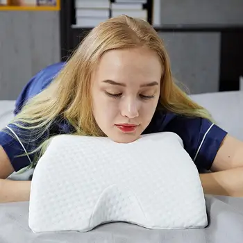 

50 Neck Cervical Pillow Arch Slow Rebound Pillow Multifunction Hollow Design Anti-pressure Hand PW47110