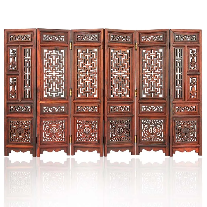 2 Rosewood Настольный декор, винтажные складные экраны, фигурки и миниатюры, украшение сада, разделитель для комнаты, дальбергия, красное дерево, птерокарпус - Цвет: 2 Rosewood