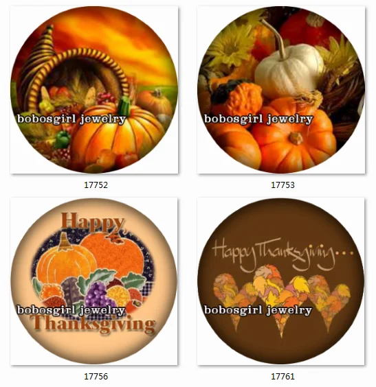

SN1403 thanksgiving snap button Jewelry Charm photo glass cabochon