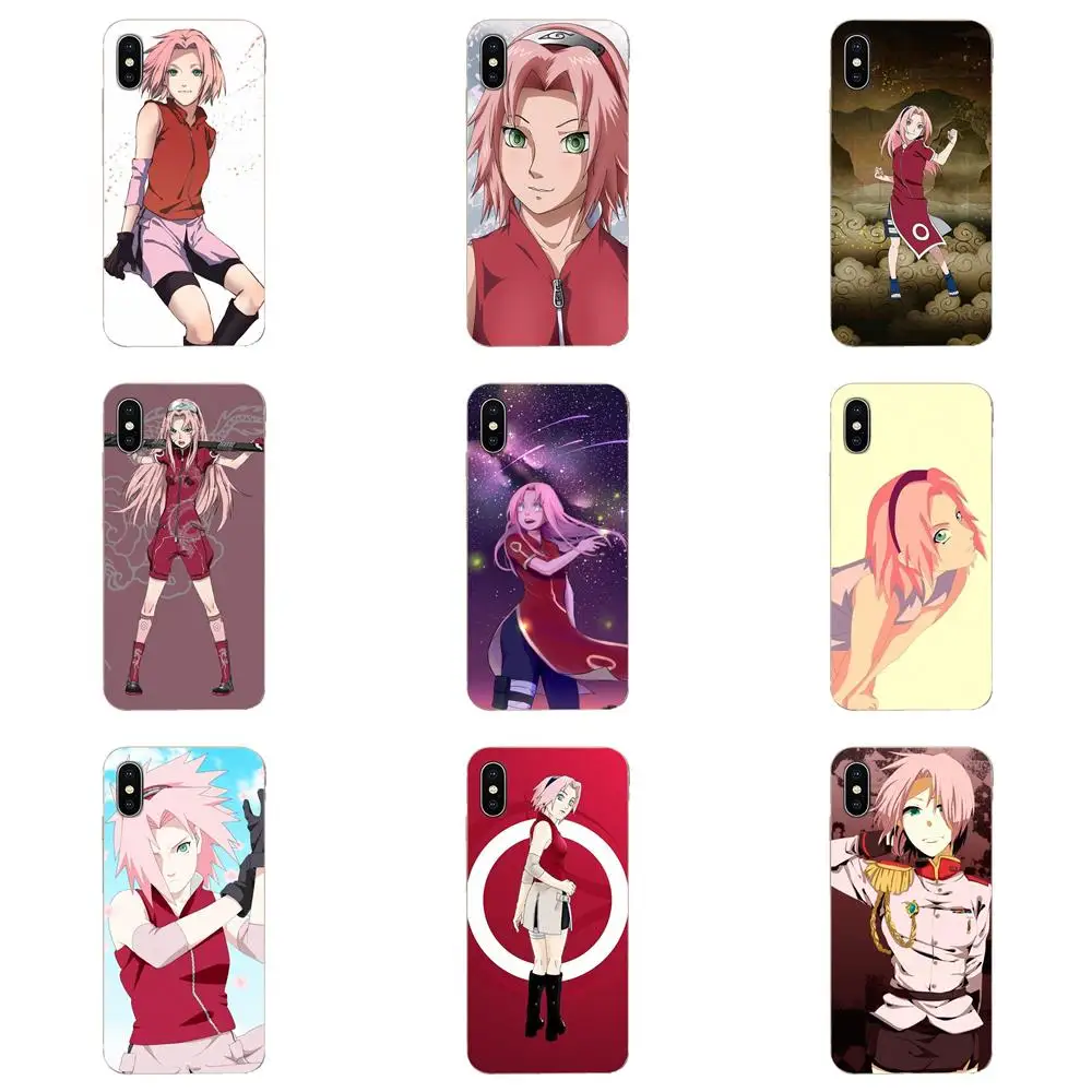 Тонкие задние Чехлы для samsung Galaxy Note 5 8 9 S3 S4 S5 S6 S7 S8 S9 S10 5G mini Edge Plus Lite Haruno Sakura Naruto Shippuden