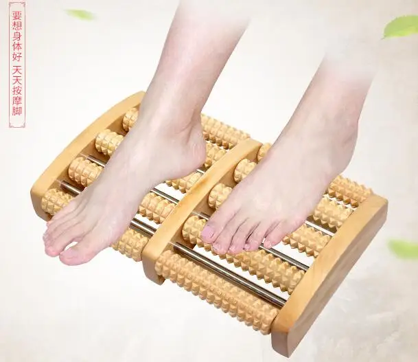 Высококачественный ножной манекен подошва деревянный ролик Твердые diy деревянные ноги шариковый массажер акупунктурная точка ноги нижний ролик 1 шт. C695