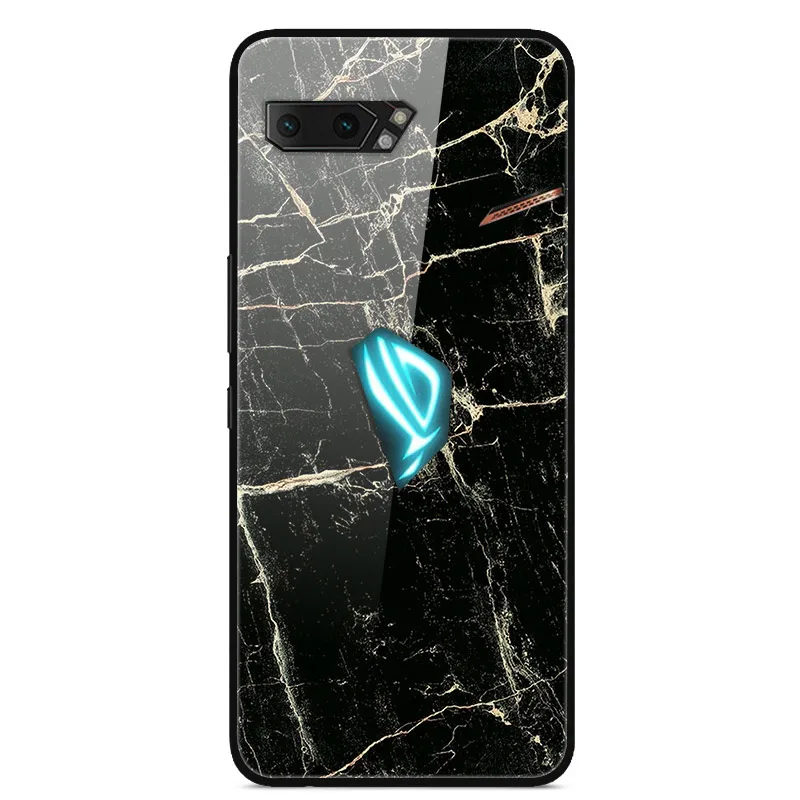 Для Asus ROG Phone 2 ZS660KL чехол из закаленного стекла Жесткий Чехол для задней панели чехол для телефона s для Asus ROG Phone2 II ZS660KL Чехол Мягкий бампер - Цвет: as photo 18