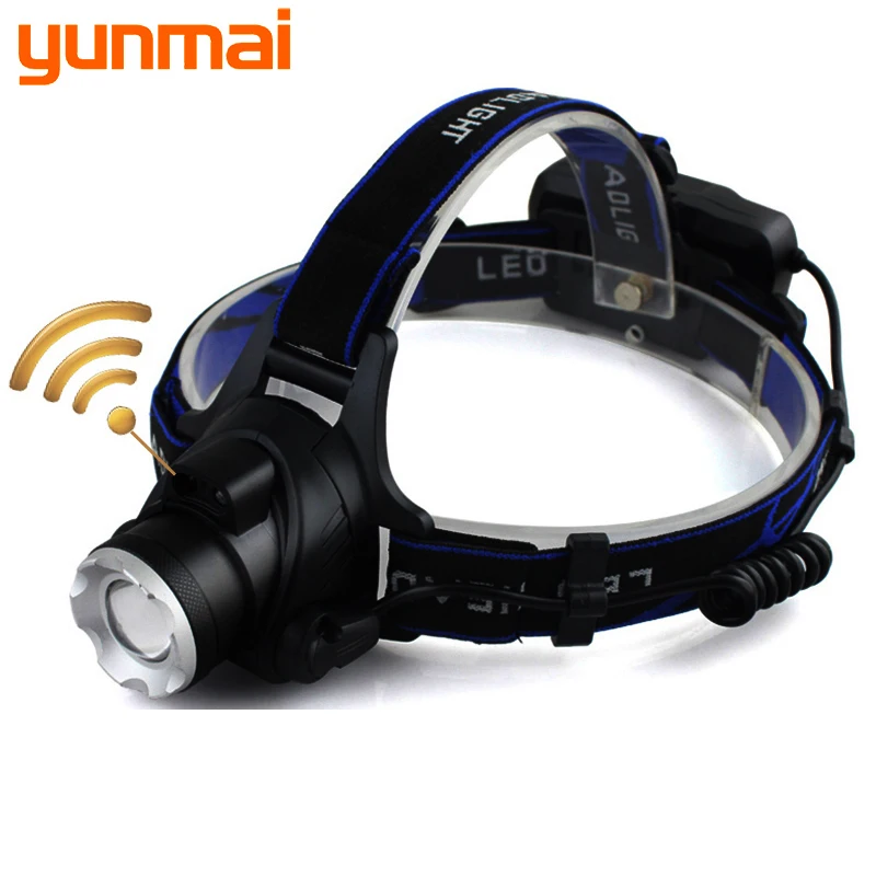 Новый дизайн XM-L2 U3 XM-L T6 светодиодный налобный фонарь с зумом XHP50 индукционный