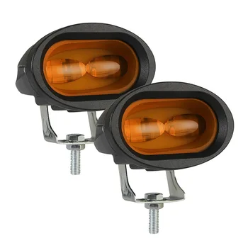 

2pcs Work Light Off Road 4 inch LED 6D Oval Lens Spot Light for Car Motorcycle Outdoor Personal Motorcycle Decoration