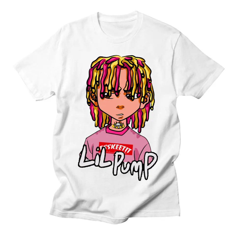Lil Pump футболка мужская с коротким рукавом в стиле хип-хоп хипстер брендовая модная Высококачественная летняя уличная футболка в стиле Харадзюку Повседневная футболка Homme XL - Цвет: 2