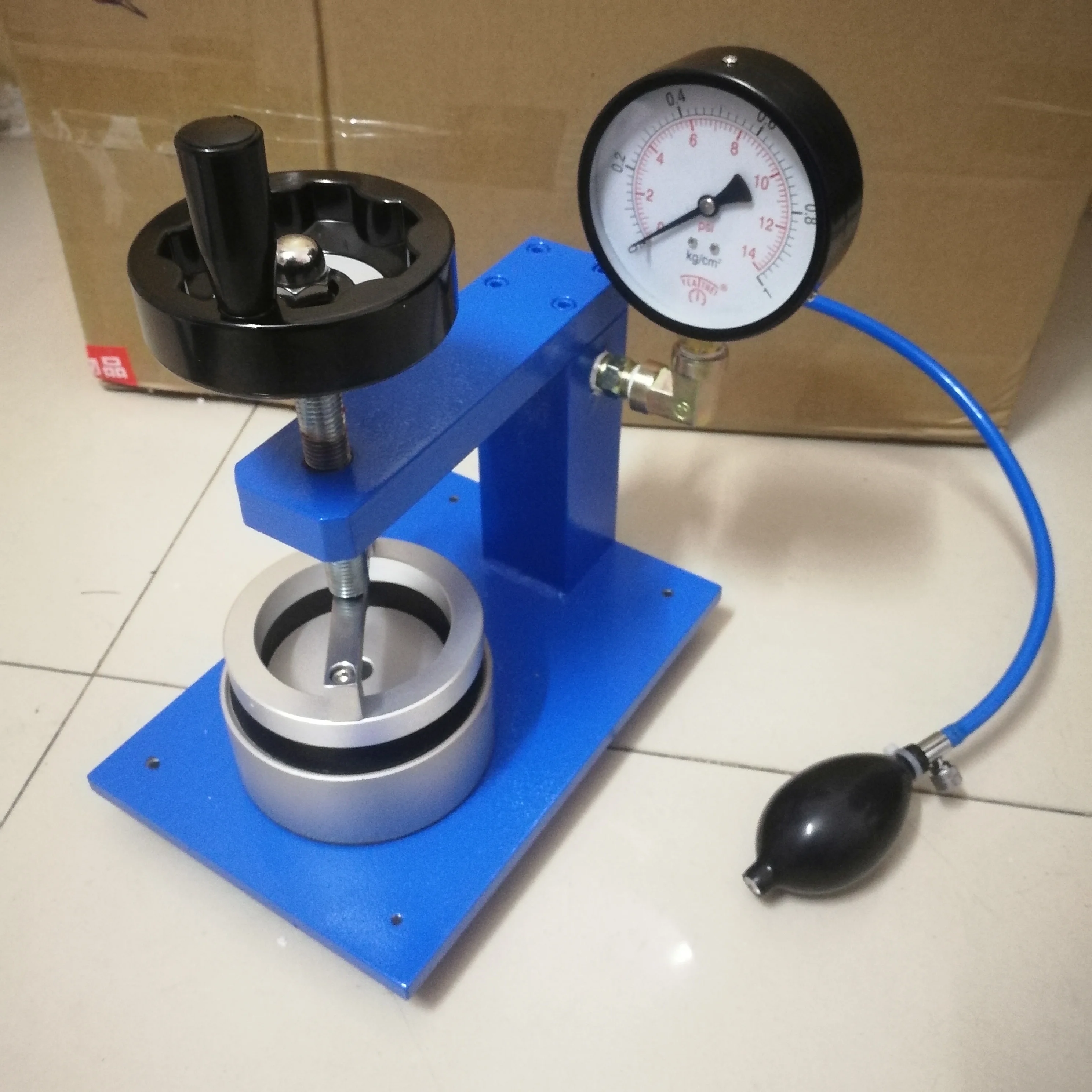 Textiel stof Hydrostatische Druk Tester Plastic Tassen, Kleding, Tenten, Regenjas Waterdichte Testen Machine Textiel stof Hydrostatische Druk Tester Plastic Tassen, Kleding, Tenten, Regenjas Waterdichte Testen Machine