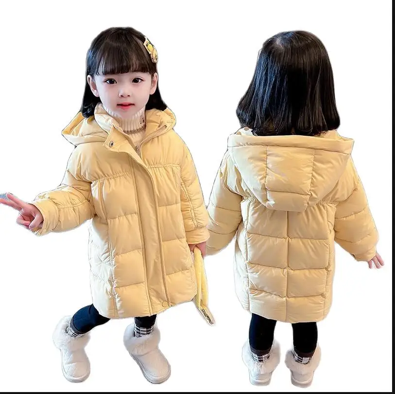 

Girls' cotton padded clothes winter children's clothes girl baby thickened warm coat children's down cotton padded clothes