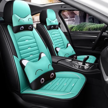 

Full Coverage Eco-leather auto seats covers PU Leather Car Seat Covers for geely atlas boyue emgrand x7 geeli emgrand ec7
