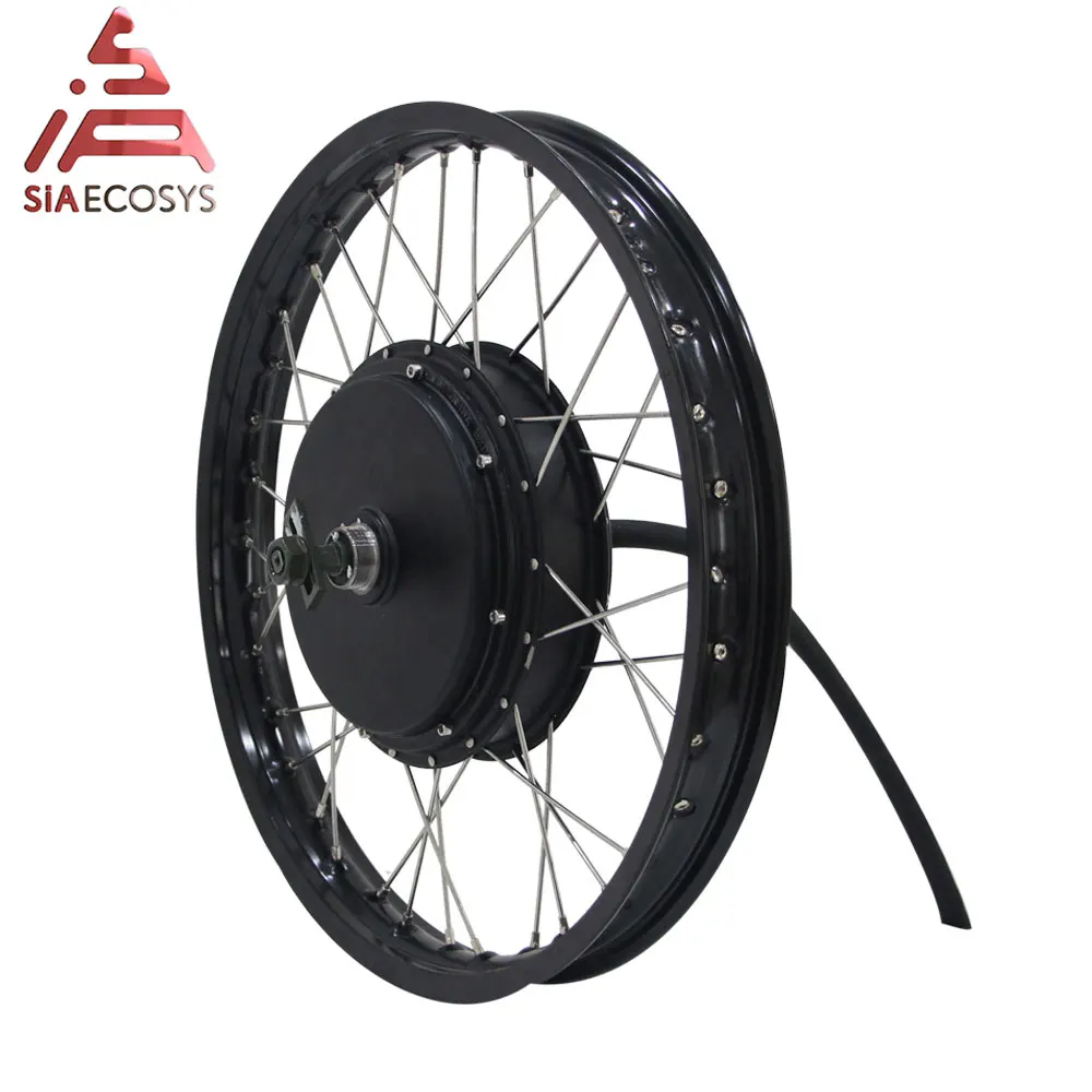 US $565.86 QSMOTOR 1916inch Rear Wheel Rim 3kw Electric Bike Spoke Hub Motor With SIA7230 Controller For Electric Bicycle
