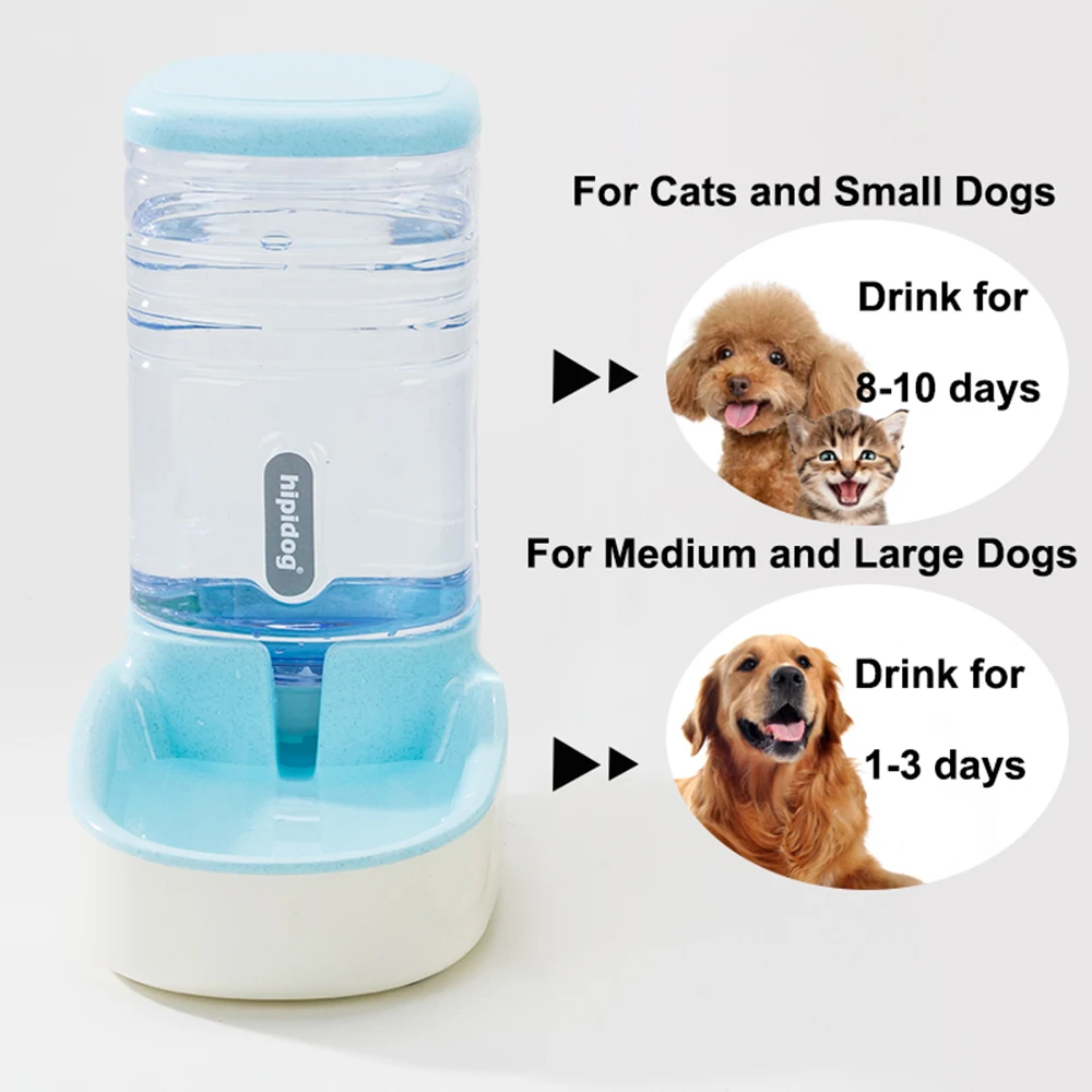 3.8L автоматическая поилка для кошки и собаки диспенсер Портативный собака Кот Еда питьевой воды миска для собаки, товары для животных, кошек чаша - Цвет: Blue Water