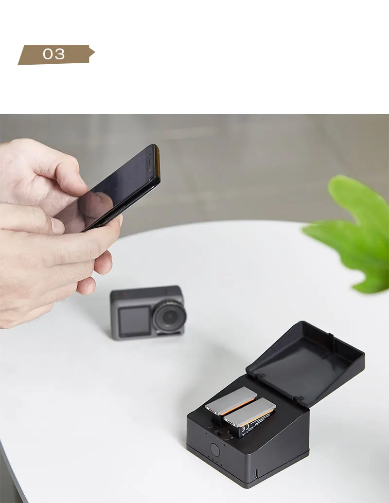 OSMO ACTION charger QC коробка для быстрой зарядки type-c зарядное устройство для мобильного телефона power Bank для DJI OSMO аксессуары для экшн-камеры