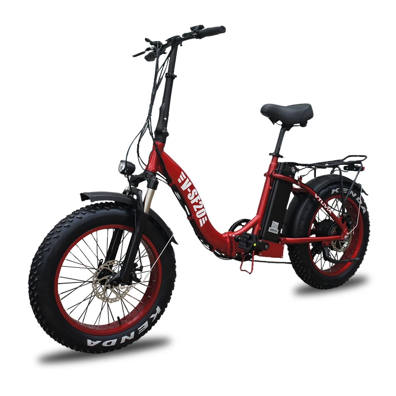 Electric Bike 20 inch Aluminium Alloy Foldable Fat Tire 4.0'' Ebike 48V 13Ah Lithium Battery Bicyle LED Display 750W | Спорт и