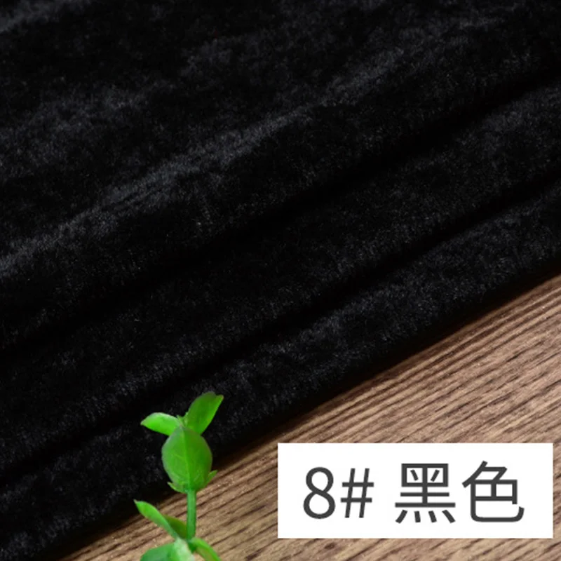 Yomdid Золотая Бархатная ткань DIY Лоскутная Ткань ручной работы швейный материал для одежды диван подушка занавеска украшения ткани - Цвет: 8