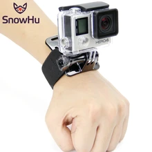 SnowHu для GoPro Hero 8 7 6 5 4 3 Аксессуары Черный Эластичный регулируемый ремешок крепление для Go Pro Hero 8 SJ4000 GP93