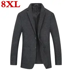 Новый 2019 плюс размер 8XL 7XL 6XL 5XL мужской модный блейзер мужской пиджак блейзеры мужские деловые повседневные пальто