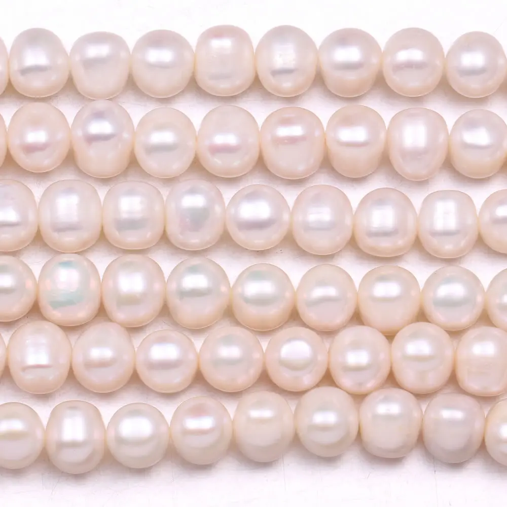36cm Natural Freshwater Pearl Beading High Quality Loose Spacer Beads For Jewelry Making DIY Bracelet Neckalce Accessories 8-9mm