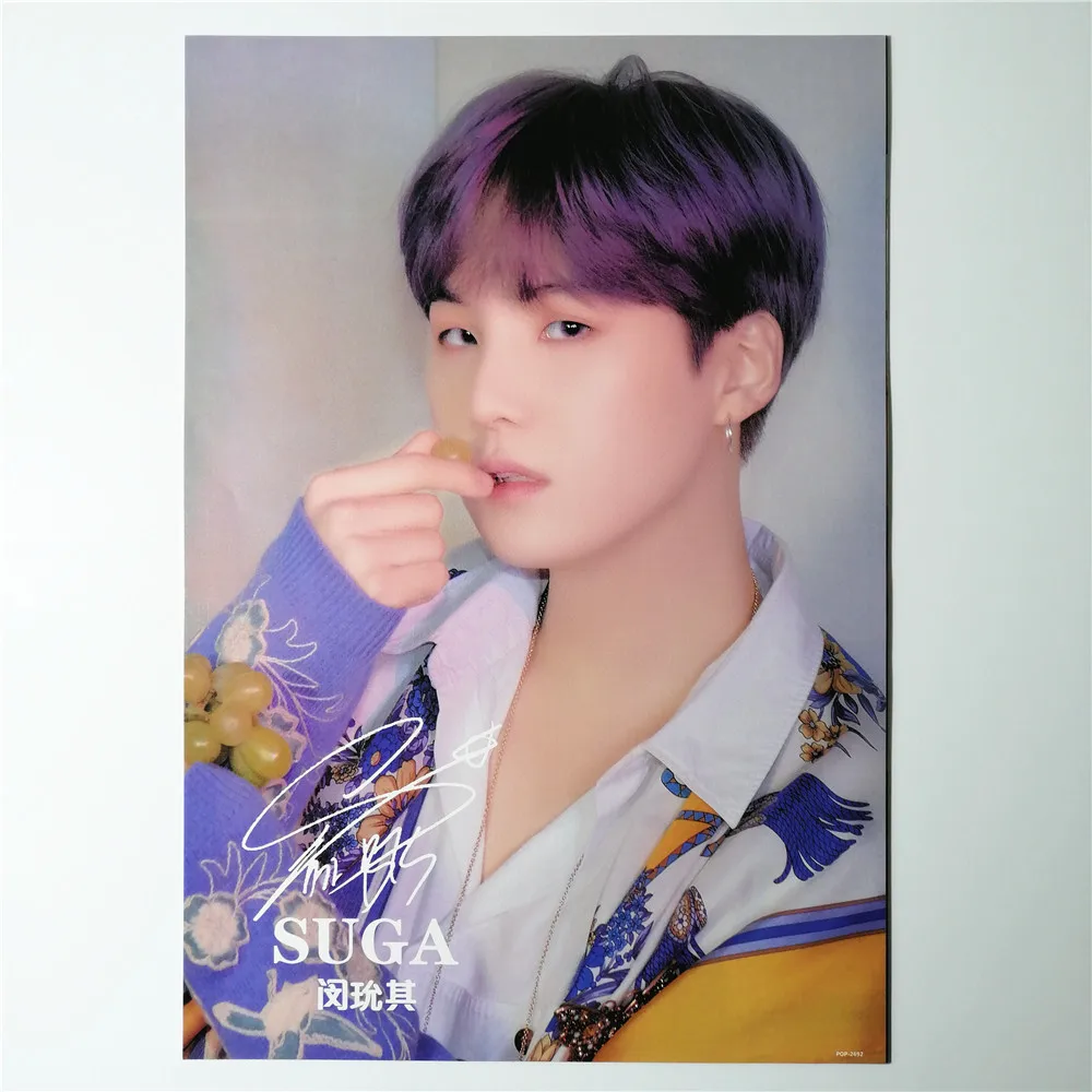 8*(42x29 см) suga плакат kpop настенные наклейки подарок