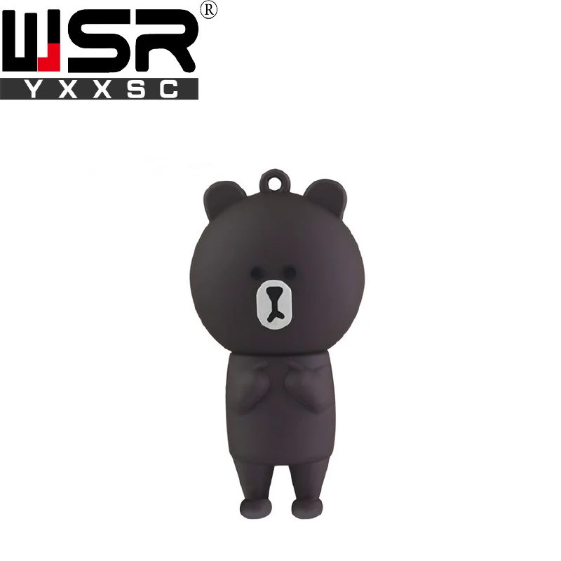 Мультфильм Rilakkuma угрюмый медведь usb2.0 флеш-накопитель 32 Гб 64 Гб 128 ГБ высокоскоростной водонепроницаемый флеш-накопитель 4 ГБ 8 ГБ 16 ГБ лучший компьютерный подарок