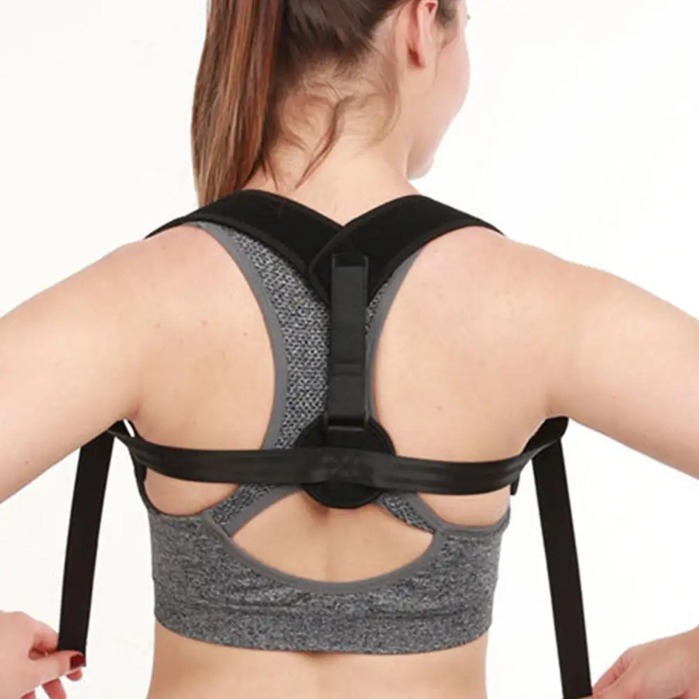 Shoulder Pad Hunchback Posture Adjustable Vest Seat With Three-button Buckle Breathable Back Belt Neoprene Material 137g