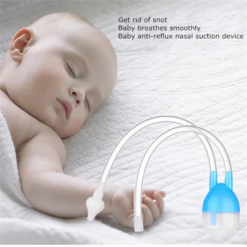 

TUSUNNY Baby Nose Clean Silicone Infant Nasal Aspirator Wash Nose Baby safety child protection Preventing Backflow Aspirator