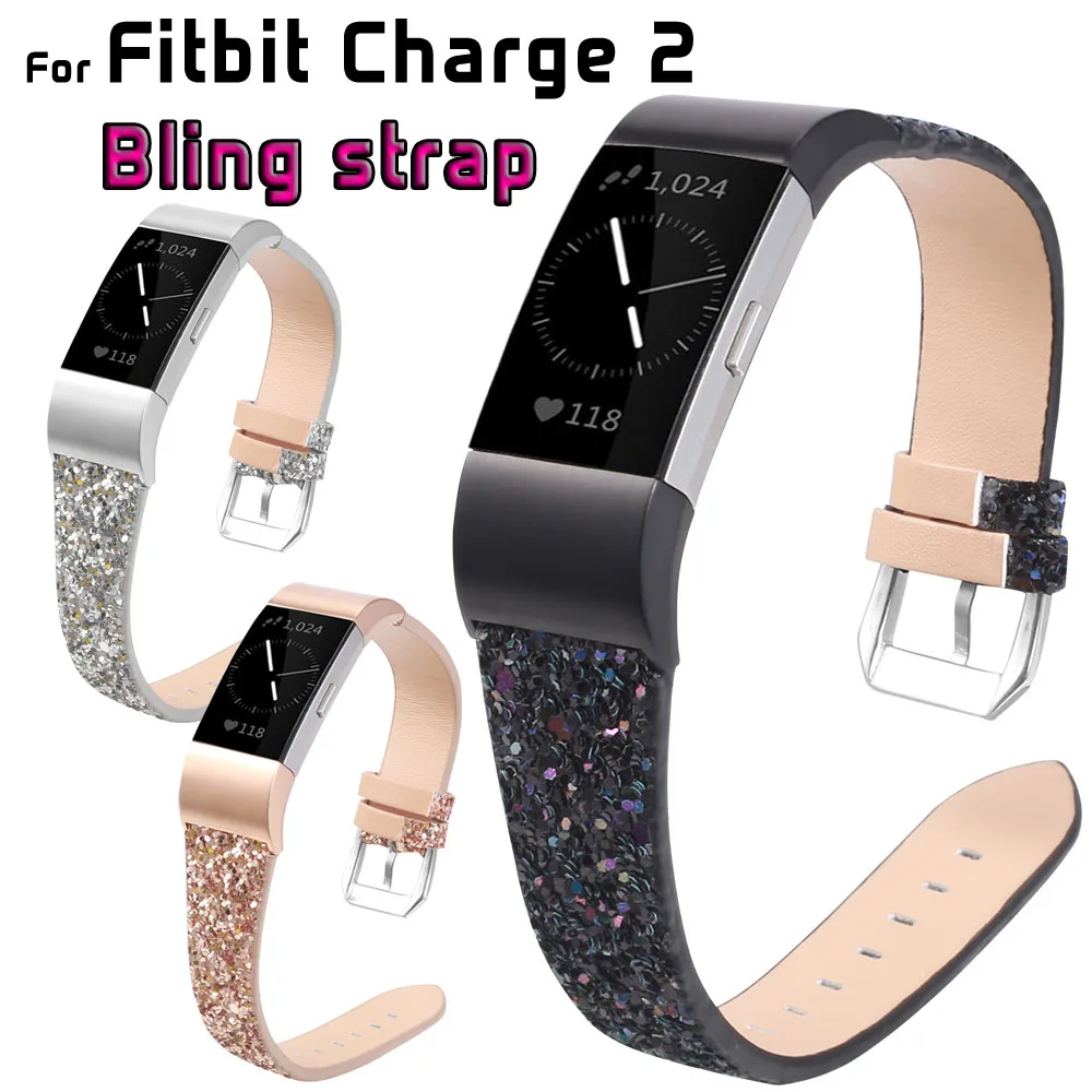 Шикарный кожаный ремешок для Fitbit Charge 2 часов умный Браслет сменный Charge2 на