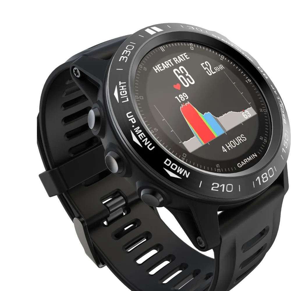 Безель, кольцо, умные аксессуары для Garmin Fenix 5 5X3 3HR, браслет для часов, клейкая крышка, металлическое кольцо с защитой от царапин, Безель