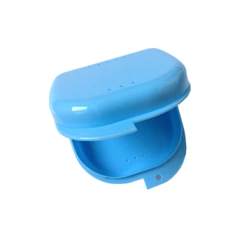 

6pcs/lot Denture Case Orthodontic Baces Storage Box False Tooth Brush Oral Clean Teeth Cover Boxes