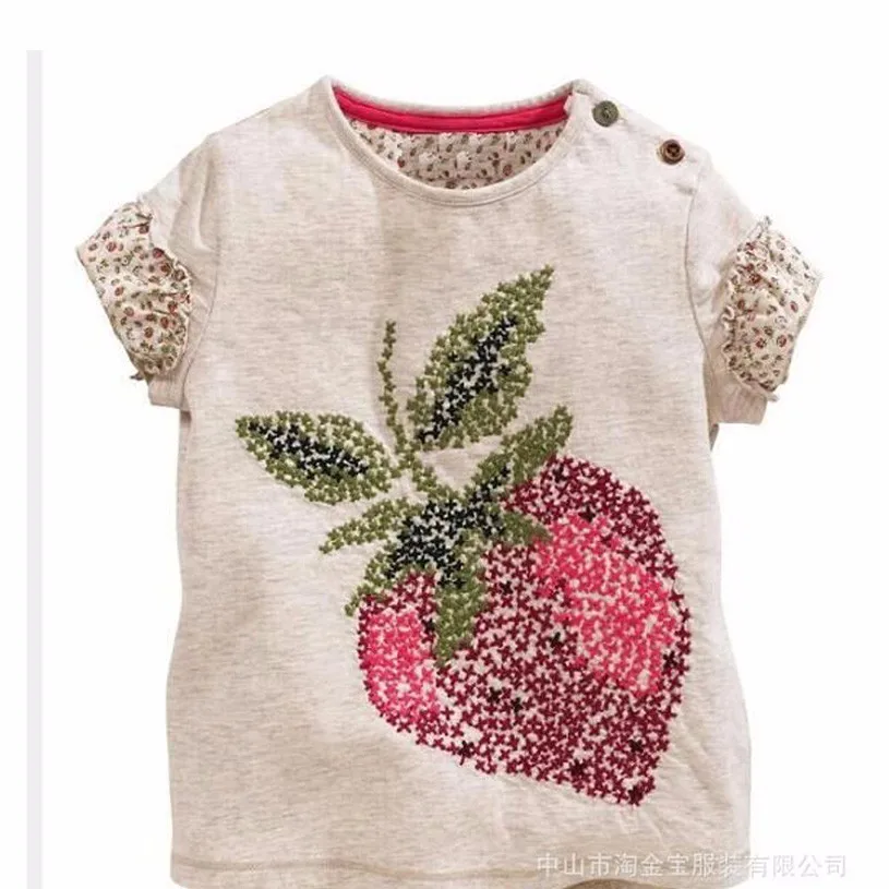 

Kids Girl T-Shirt Summer Baby Girl Tops Toddler Tees Clothes Children Clothing Girls T-shirts Short Sleeve Cotton Baby T-shirt