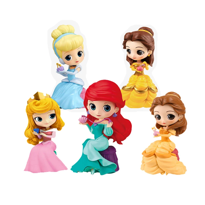 バンダイかわいい香水魔法アニメフィギュアプリンセスアリエルオーロラシンデレラベルアクションフィギュアプラモデルかわいい女の子 Dolls Aliexpress