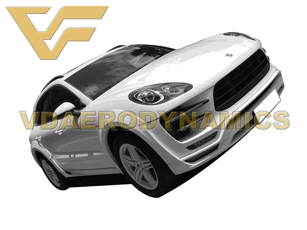 Подходит для 14-18 Porsche Macan Turbo VAD-HM комплект всего тела передняя губа задняя губа диффузор боковые юбки крыло вспышки